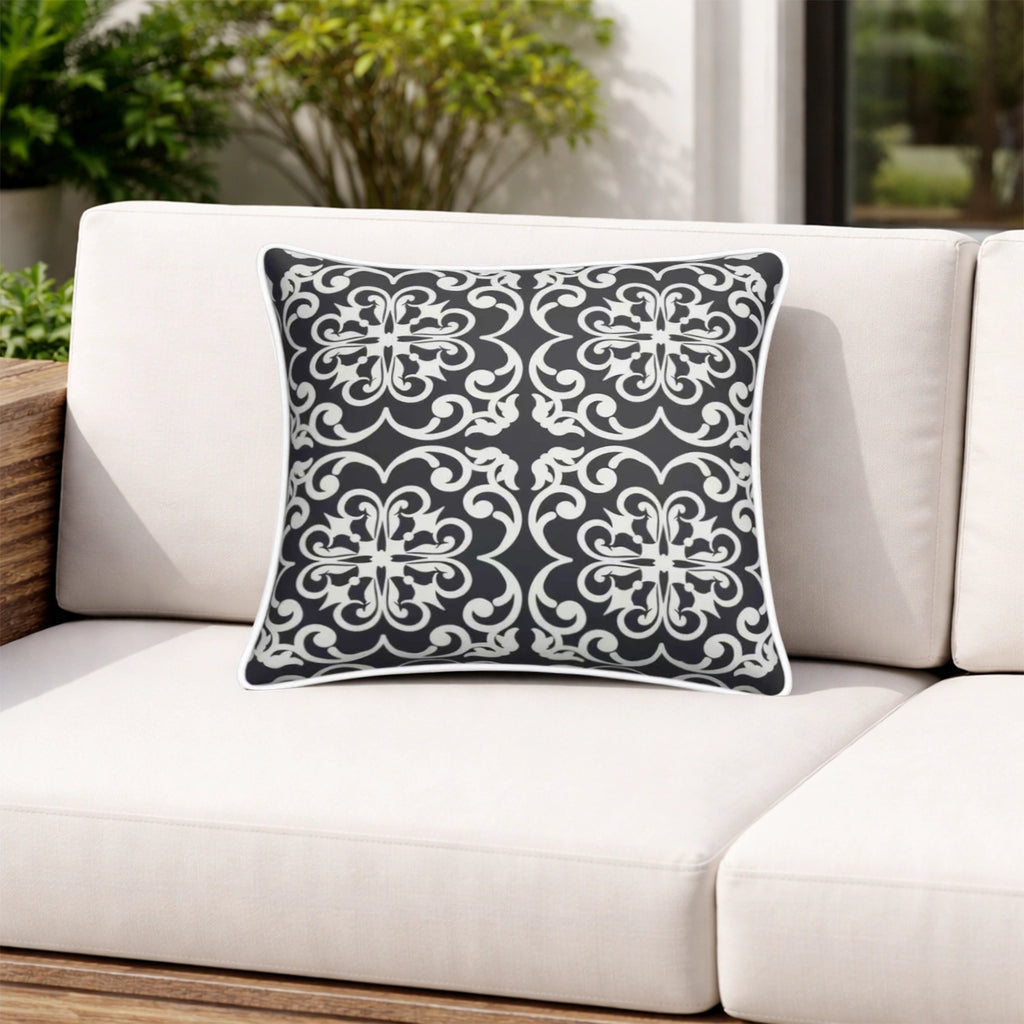 Mojo 45cm Moroccan Navy Cushion Cover with Pipe