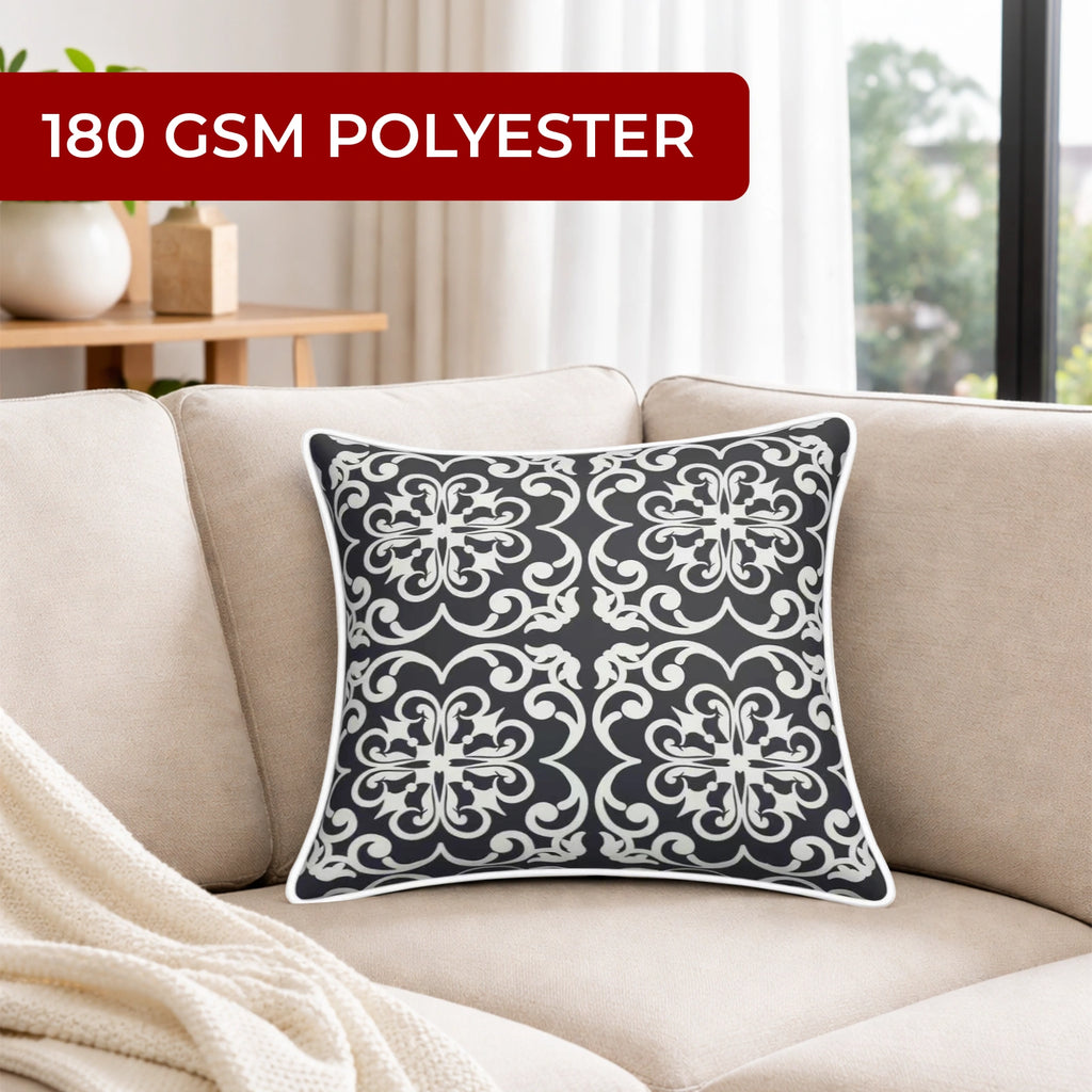 Mojo 45cm Moroccan Navy Cushion Cover with Pipe