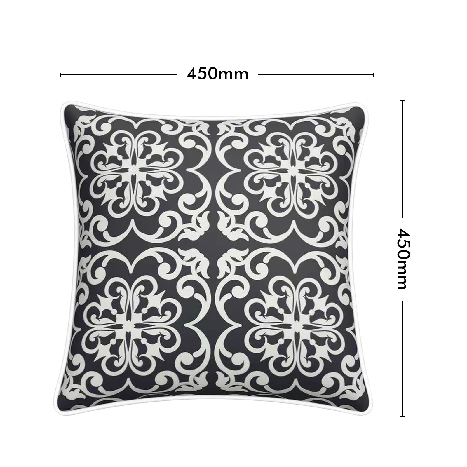 Mojo 45cm Moroccan Navy Cushion Cover with Pipe