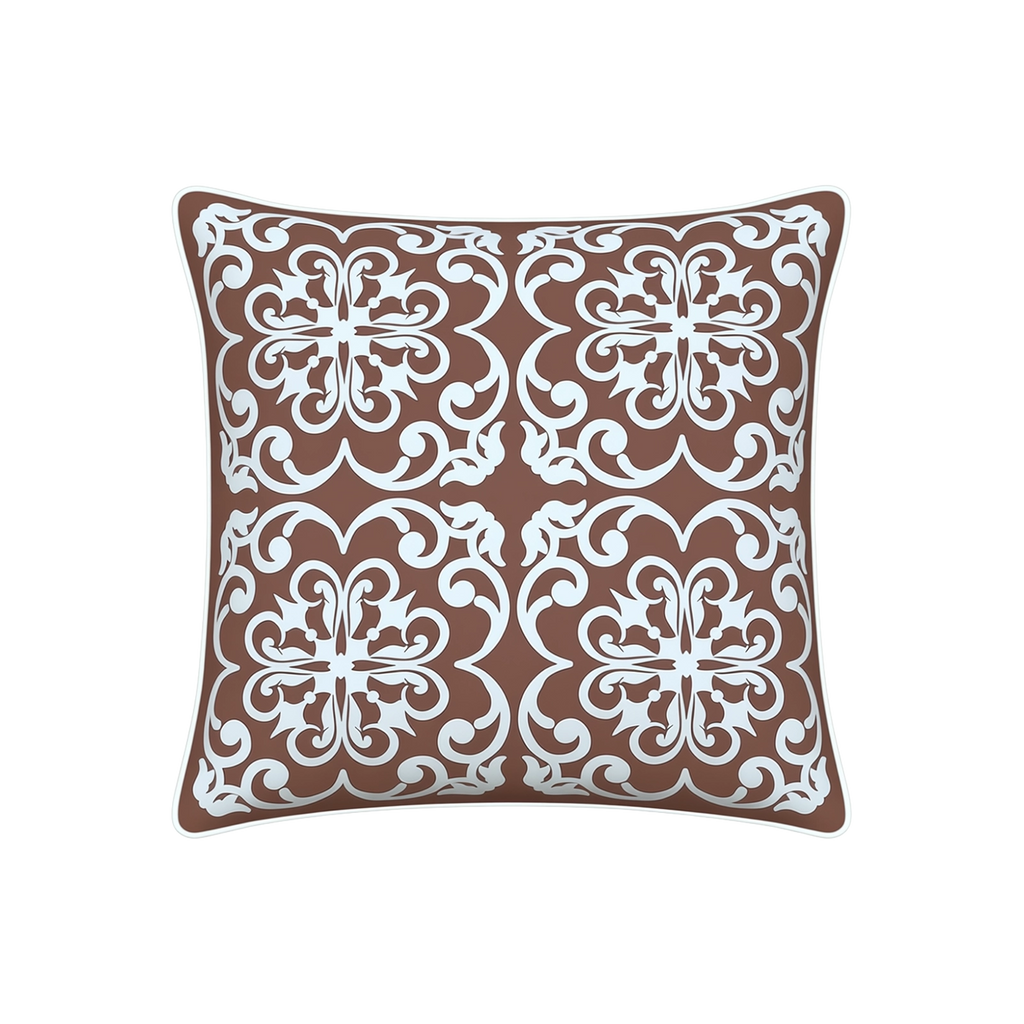 Mojo 45cm Moroccan Terracotta Cushion Cover with Pipe