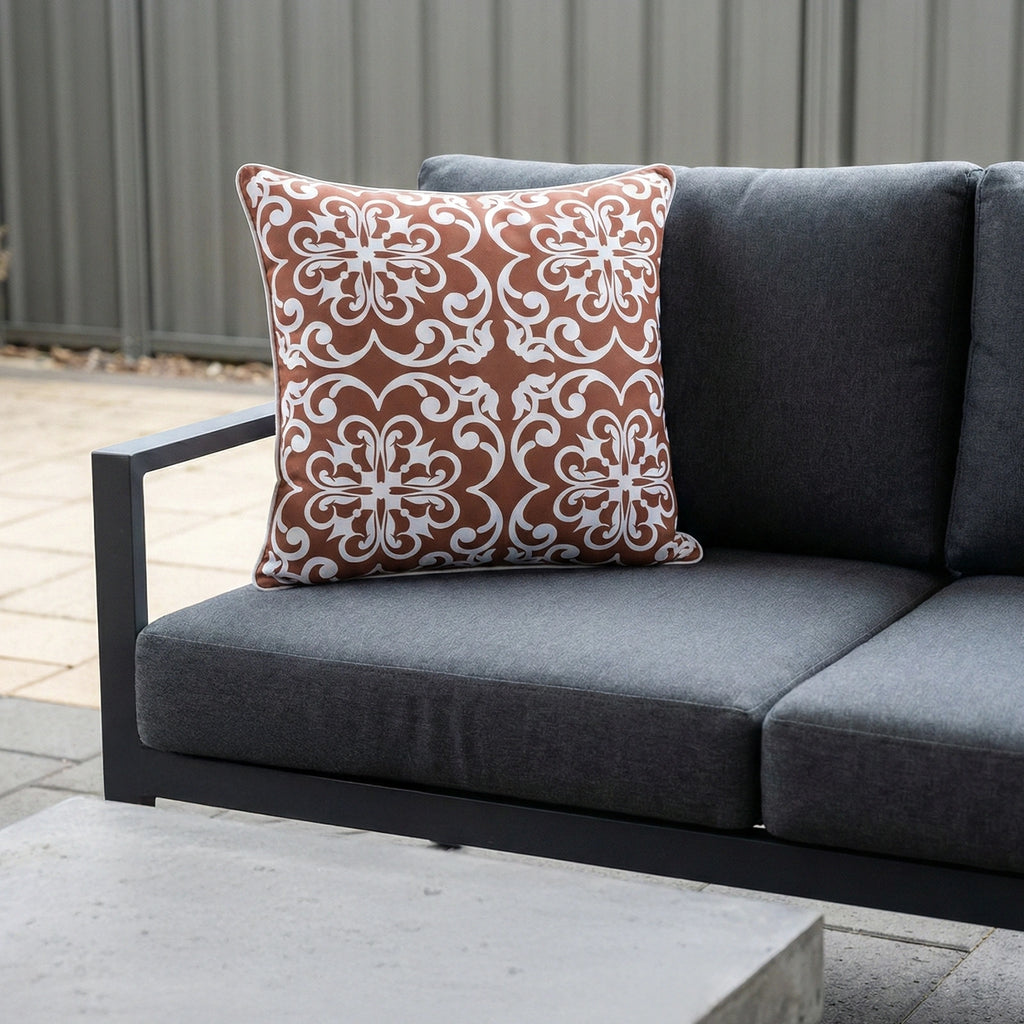 Mojo 45cm Moroccan Terracotta Cushion Cover with Pipe