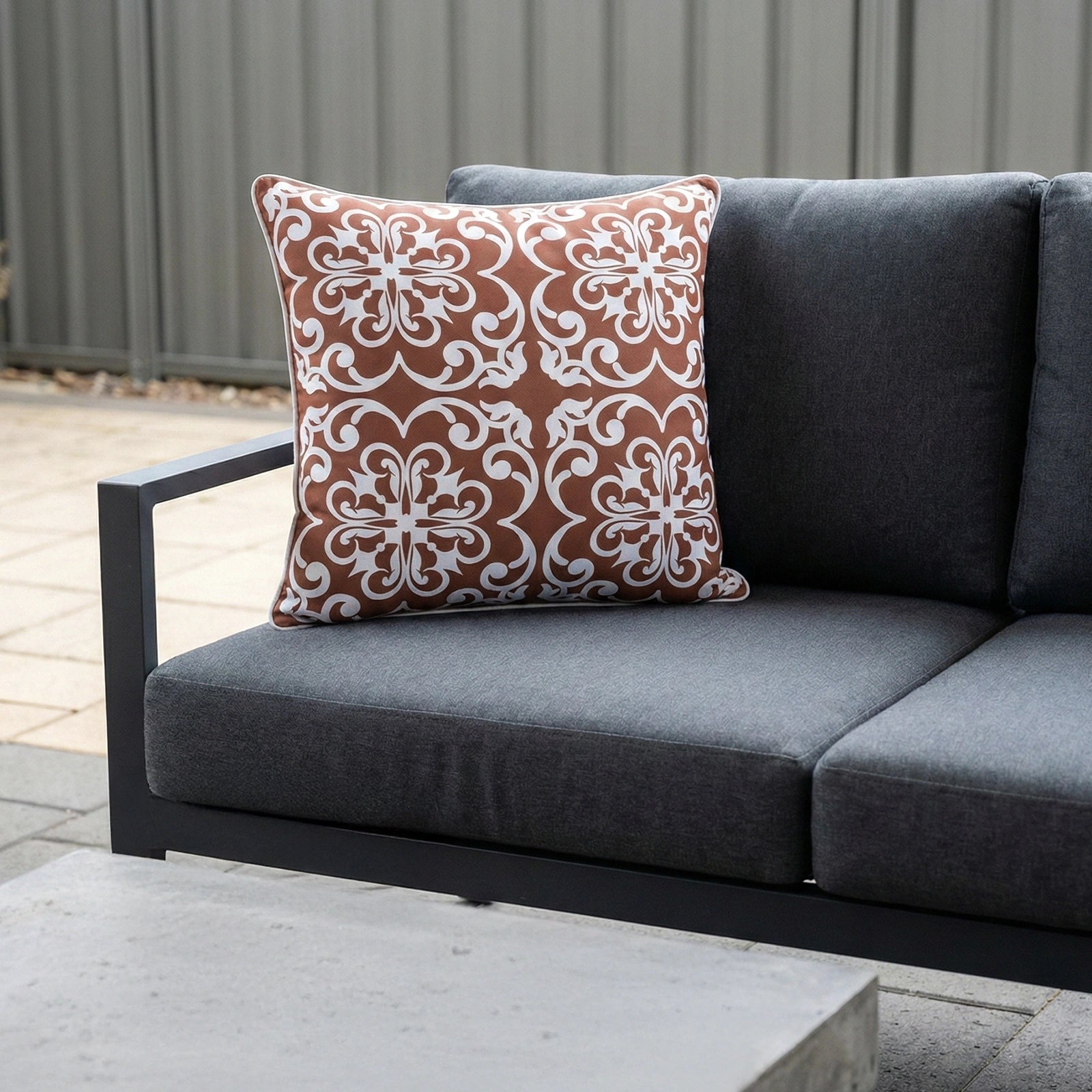 Mojo 45cm Moroccan Terracotta Cushion Cover with Pipe