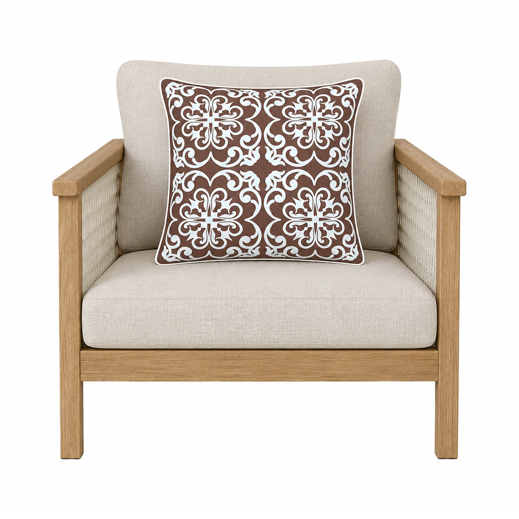 Mojo 45cm Moroccan Terracotta Cushion Cover with Pipe