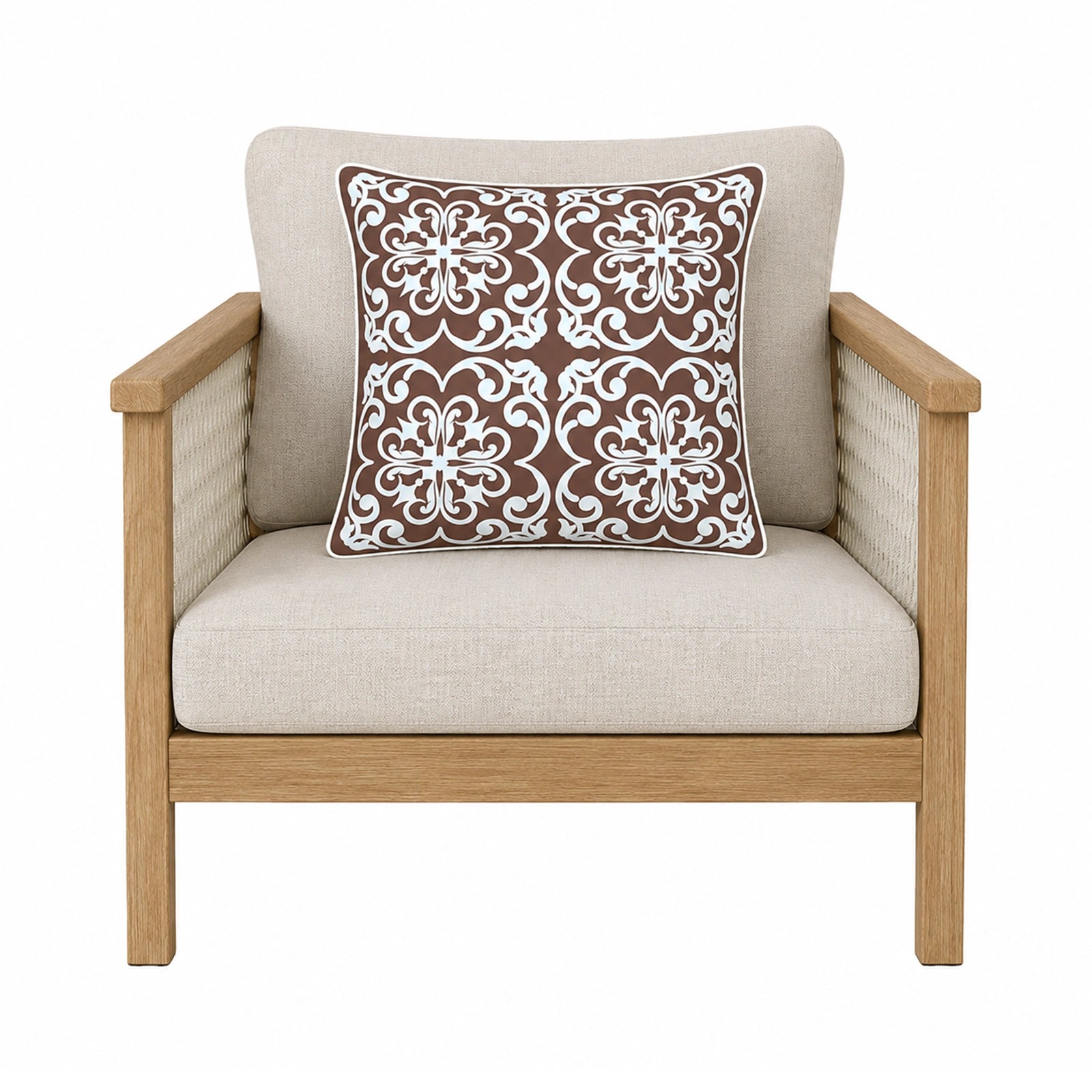 Mojo 45cm Moroccan Terracotta Cushion Cover with Pipe