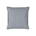 Mojo 45cm Pinstripe Navy Cushion Cover with Pipe