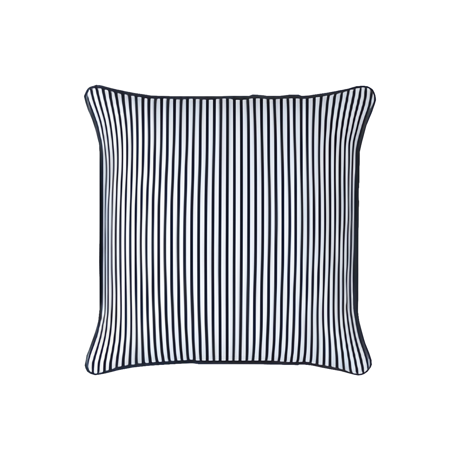 Mojo 45cm Pinstripe Navy Cushion Cover with Pipe
