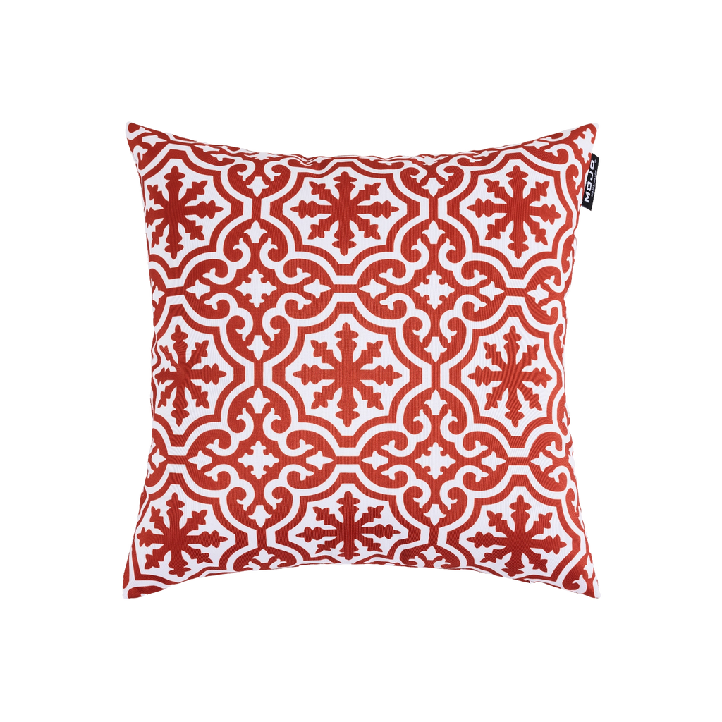 Mojo 45cm Red & White Marrakesh Terracotta Cushion Cover