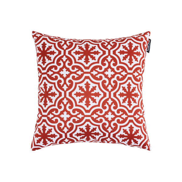 Mojo MJOC0213 45cm Marrakesh Terracotta Cushion Cover – vibrant terracotta Moroccan print outdoor cushion cover