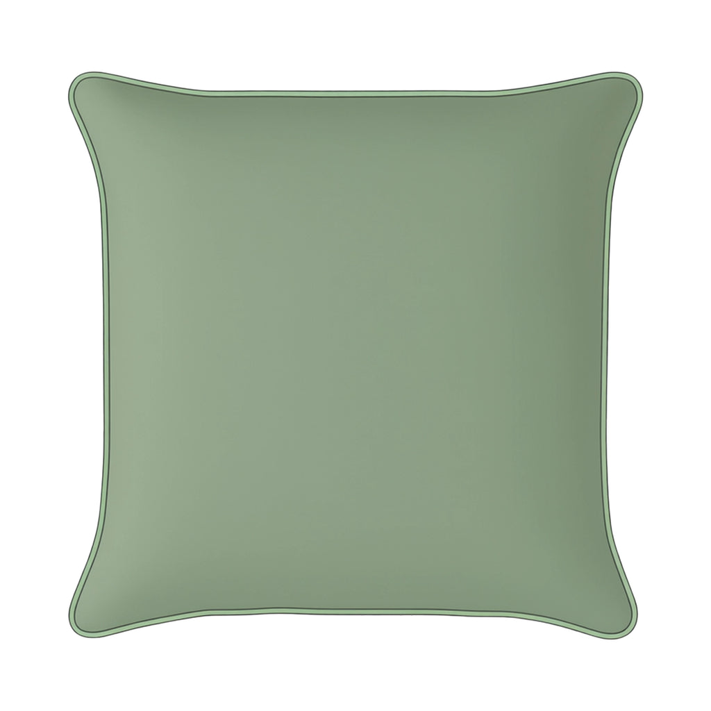 Mojo 45cm Solid Sage Cushion Cover with Pipe