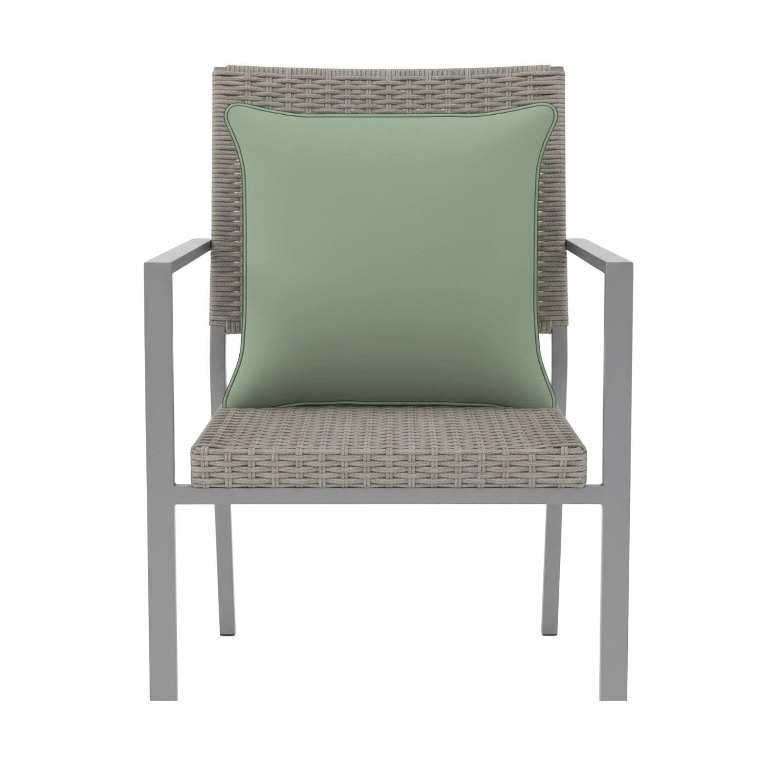 Mojo 45cm Solid Sage Cushion Cover with Pipe