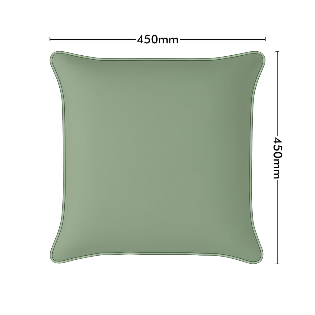 Mojo 45cm Solid Sage Cushion Cover with Pipe