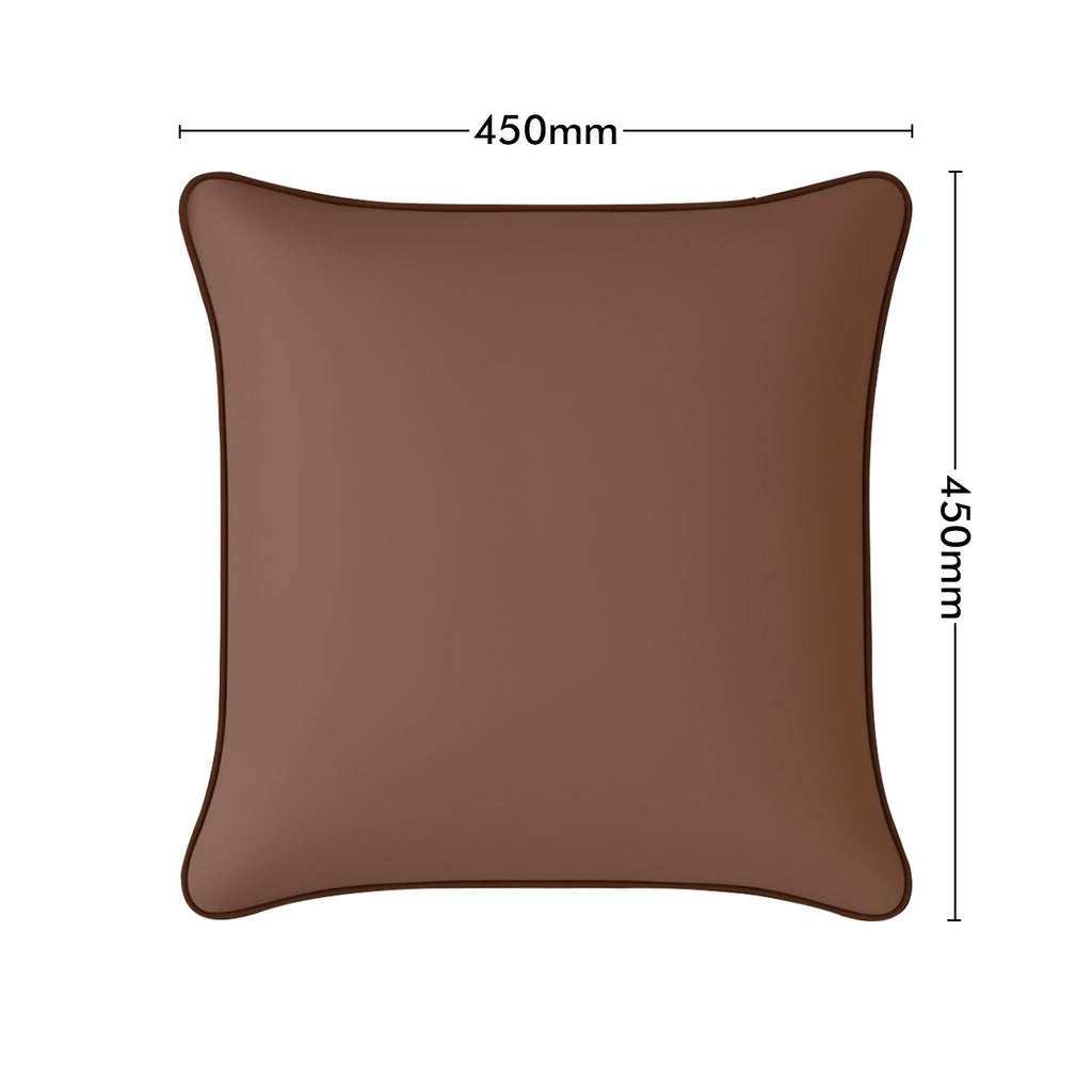 Mojo 45cm Solid Terracotta Cushion Cover With Pipe