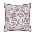 Mojo 45cm Warlu Terracotta Circles Cushion Cover with Pipe
