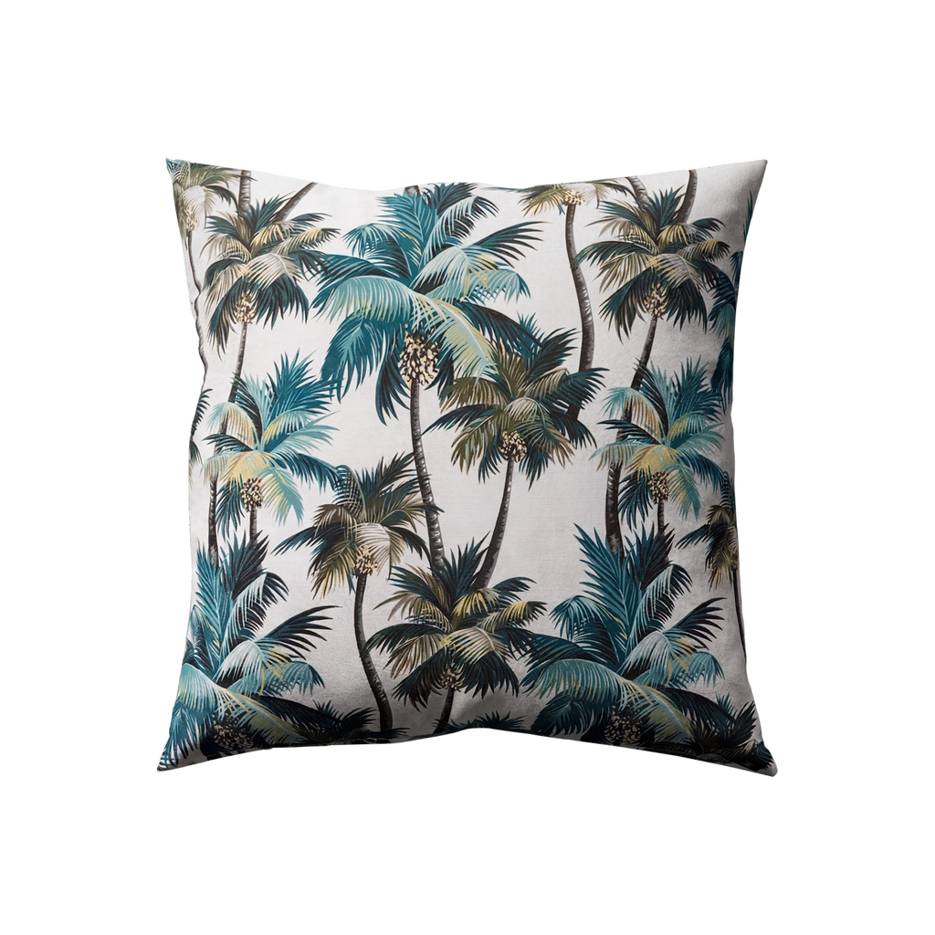 Mojo 45cm White L.A. Palm White Cushion Cover