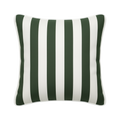 Mojo 60cm Cabana Stripe Green Cushion Cover with Pipe