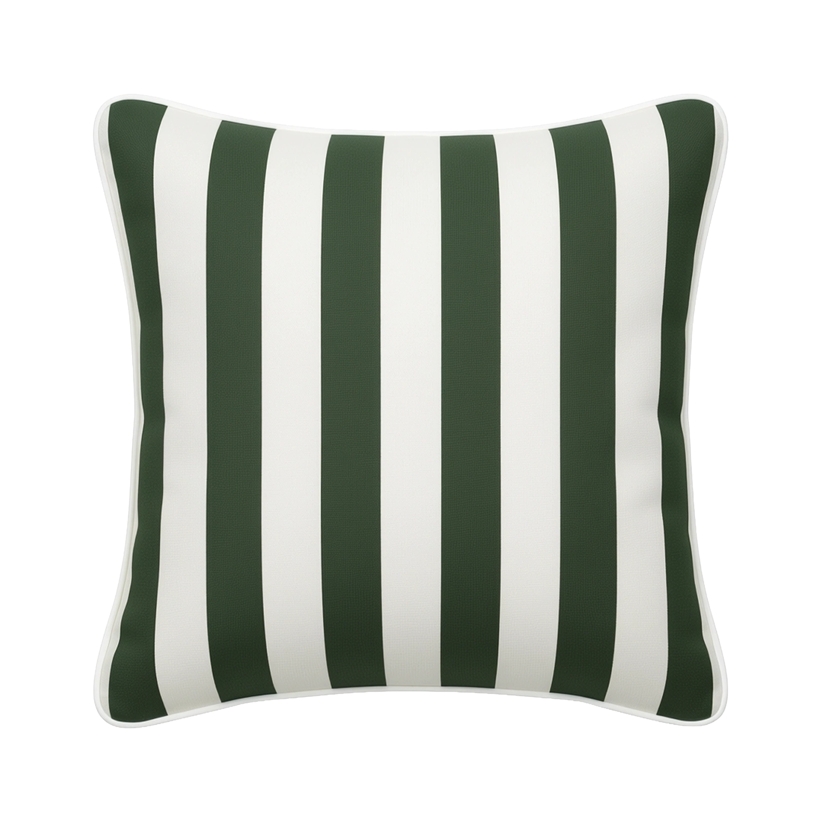 Mojo 60cm Cabana Stripe Green Cushion Cover with Pipe