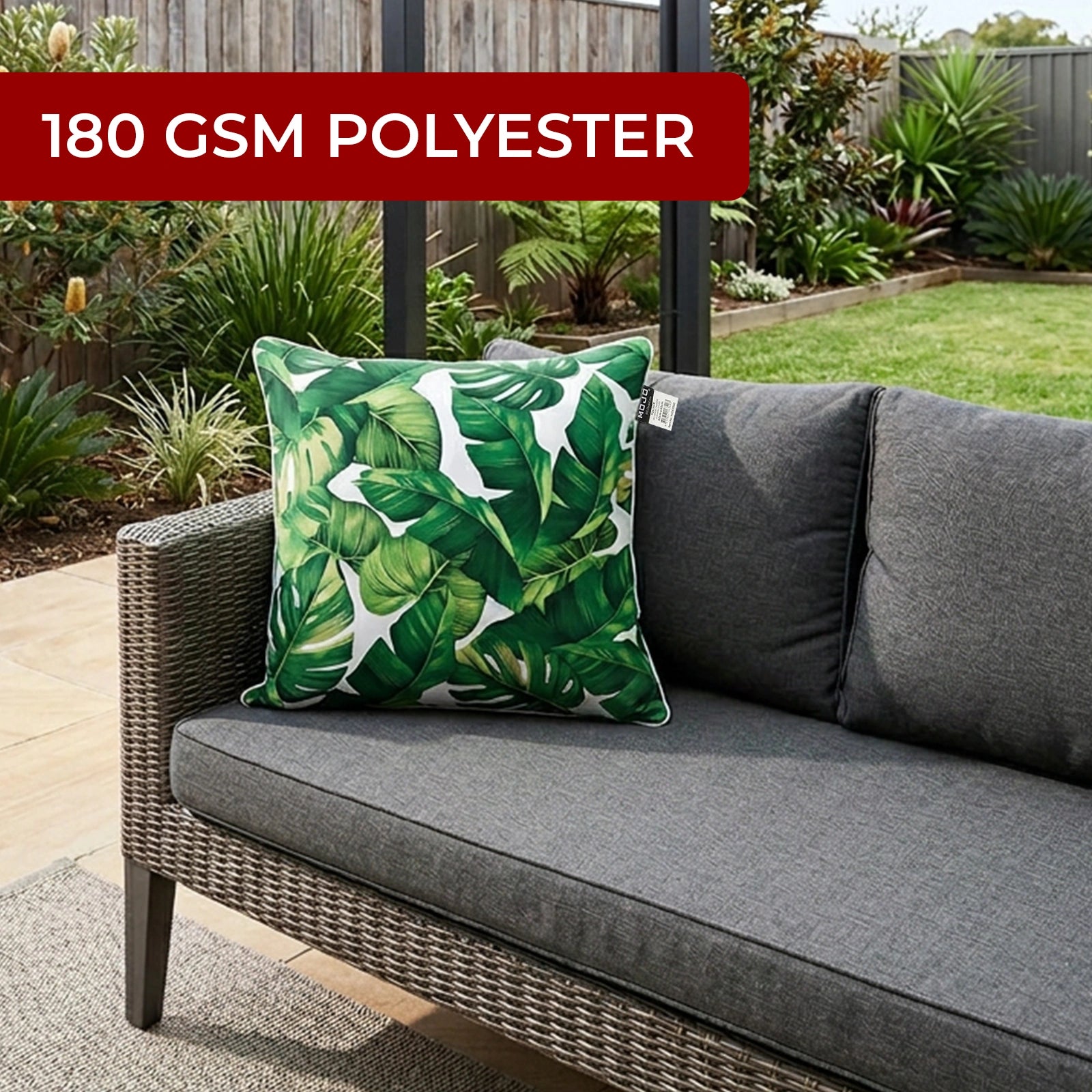 Mojo 60cm Foliage Cushion Cover with Pipe