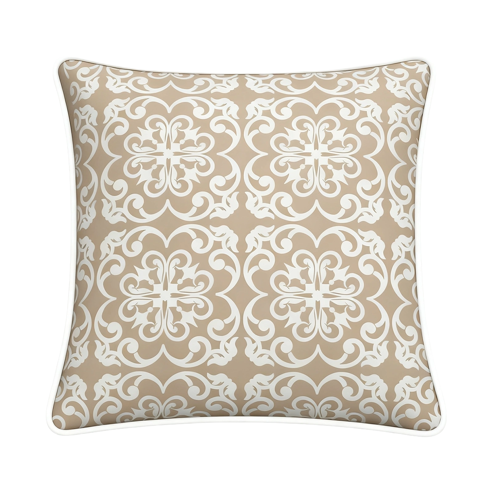 Mojo 60cm Moroccan Beige Cushion Cover with Pipe
