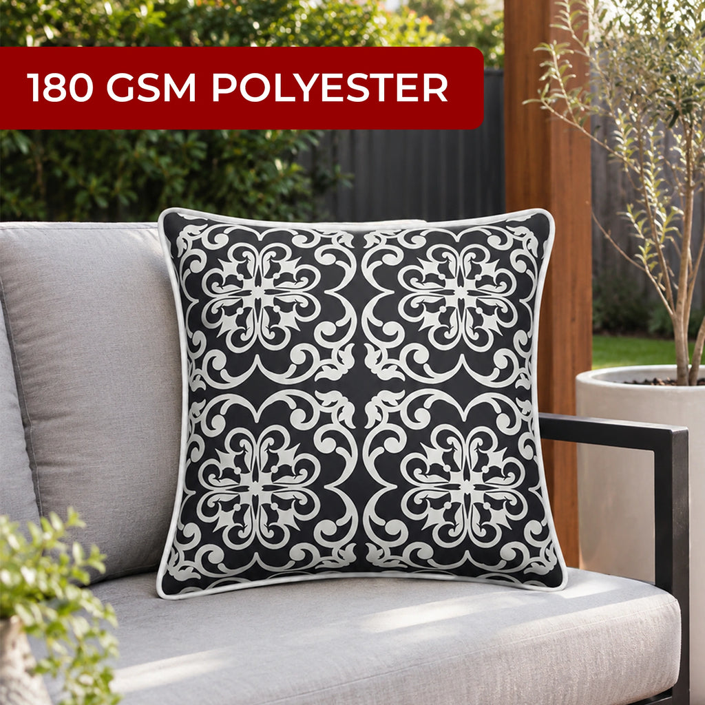 Mojo 60cm Moroccan Navy Cushion Cover with Pipe