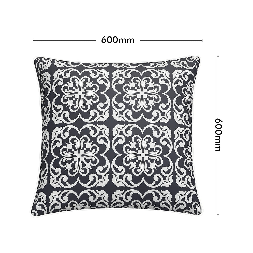 Mojo 60cm Moroccan Navy Cushion Cover with Pipe