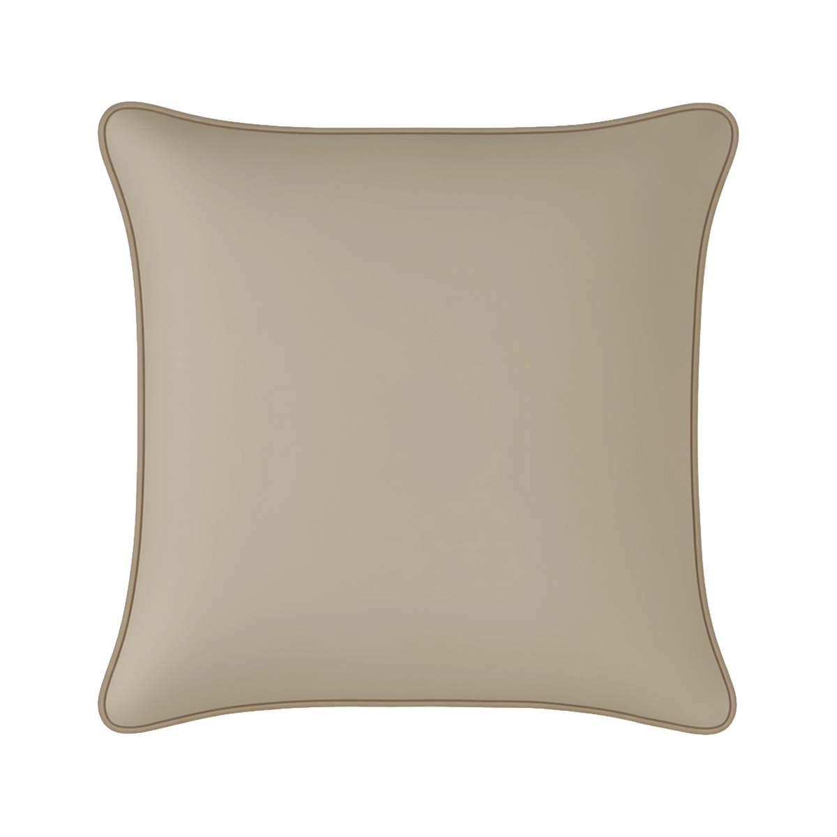 Mojo MJOC0380 60cm Solid Beige Cushion Cover with Pipe – large piped solid beige outdoor cushion cover