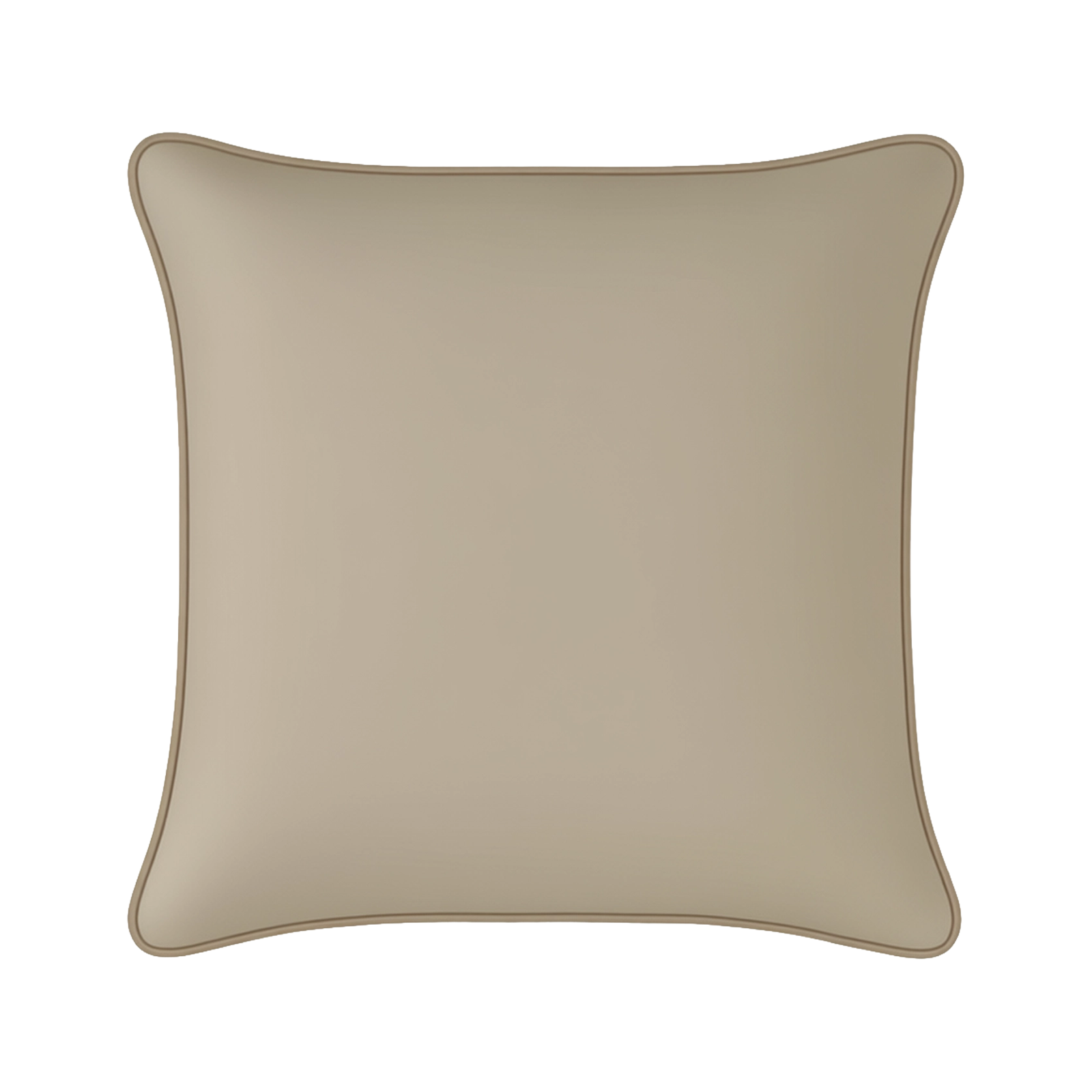 Mojo 60cm Solid Beige Cushion Cover with Pipe