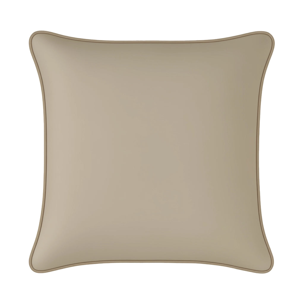Mojo 60cm Solid Beige Cushion Cover with Pipe