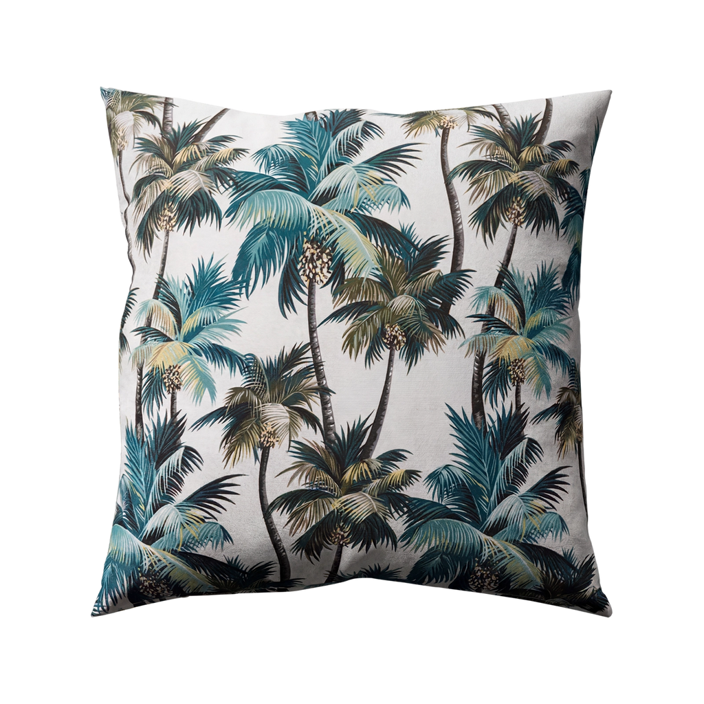 Mojo 60cm White L.A. Palm White Cushion Cover