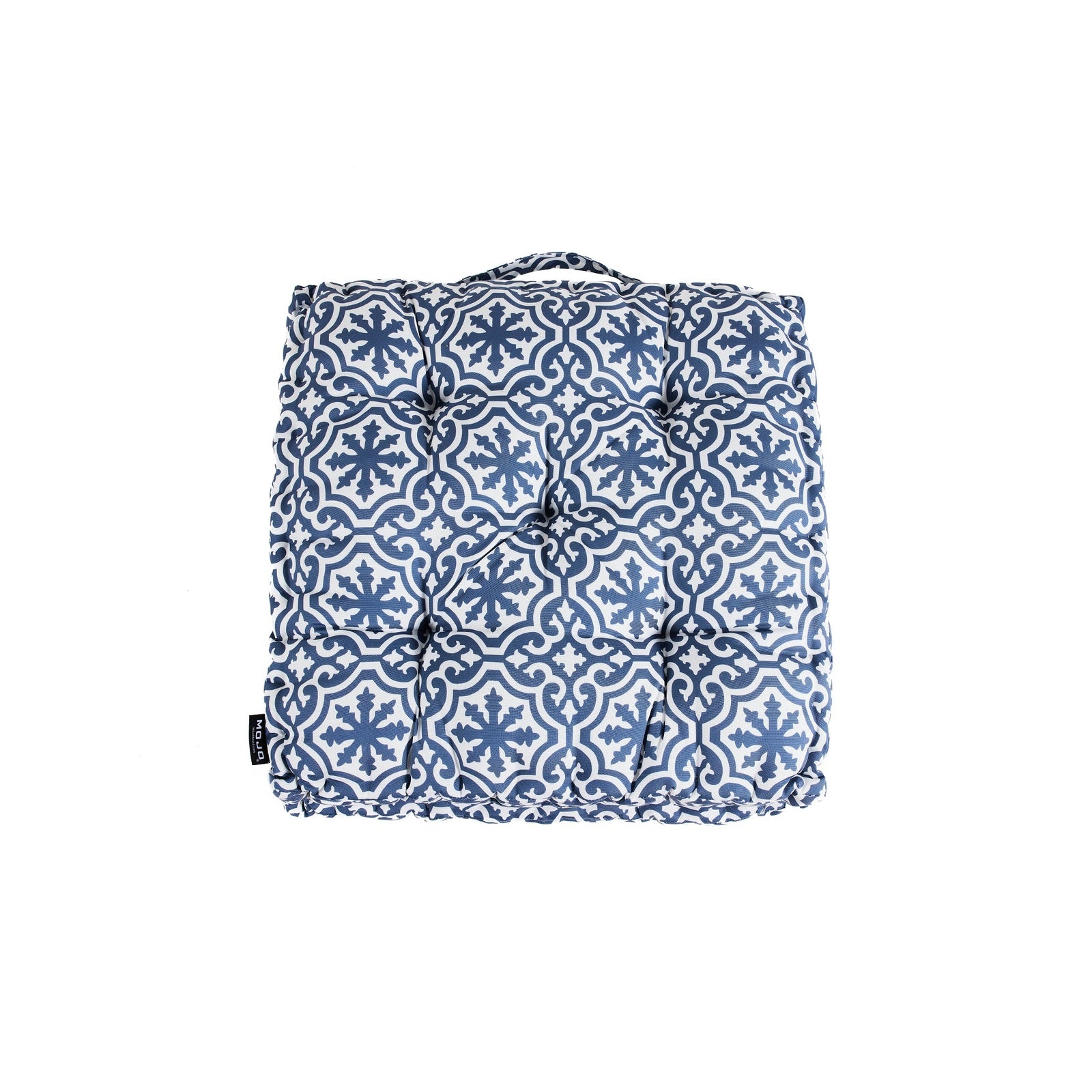 Mojo 100cm Blue and White Marrakesh Outdoor Mid-Back Cushion