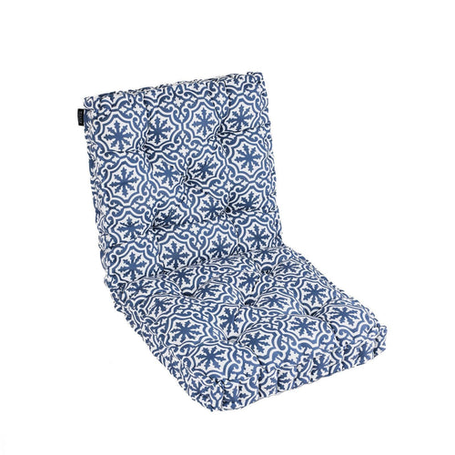 Mojo 100cm Blue and White Marrakesh Outdoor Mid-Back Cushion