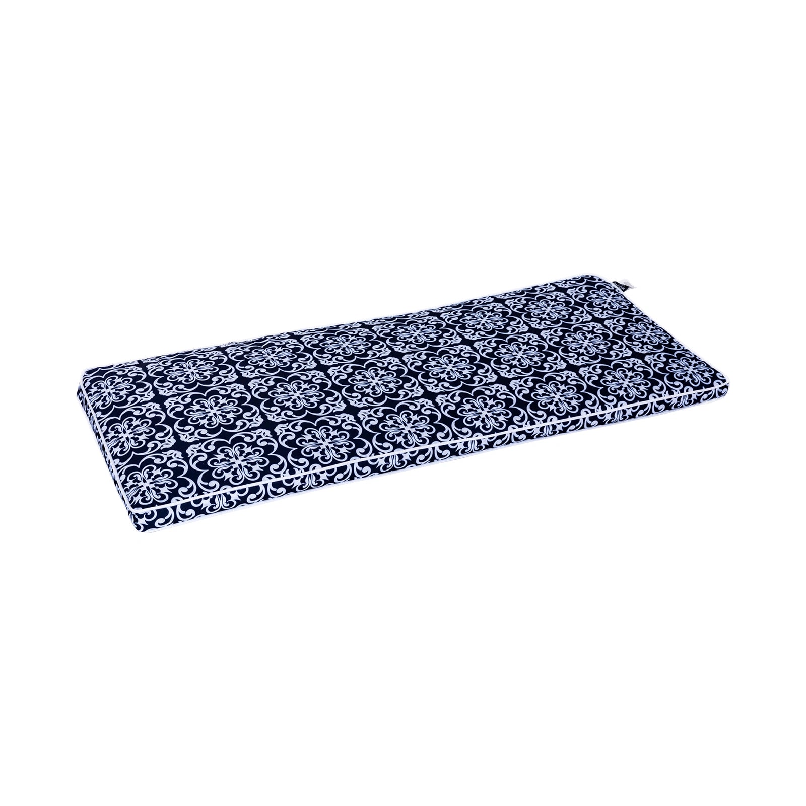 Mojo 116cm Blue & White Moroccan Navy Outdoor Bench Cushion