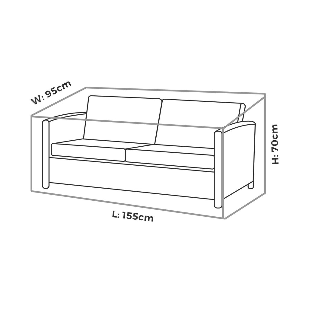 Mojo 155cm Small 2-Seat Lounge Premium Outdoor Furniture Cover