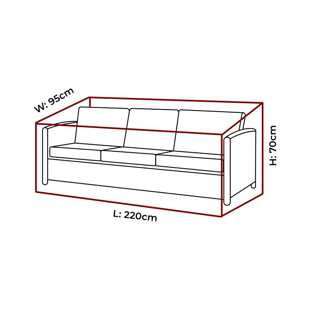 Mojo 220cm 3-Seat Lounge Ultimate Outdoor Furniture Cover