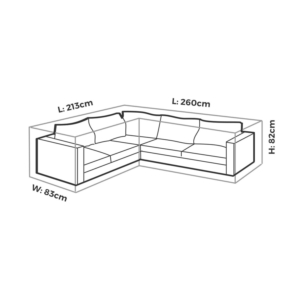 Mojo 260cm Premium Corner Lounge Outdoor Furniture Cover