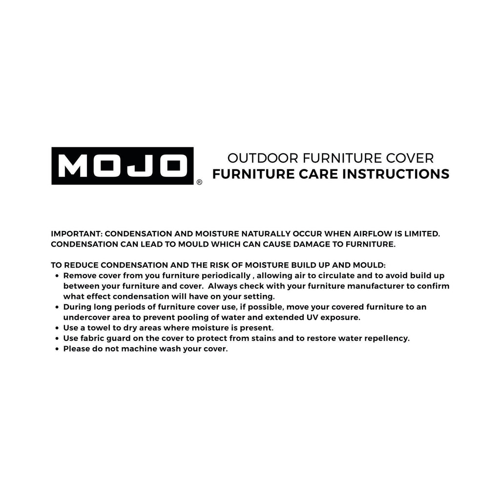 Mojo 300cm Large Premium Rectangle Table & Chairs Outdoor Furniture Cover
