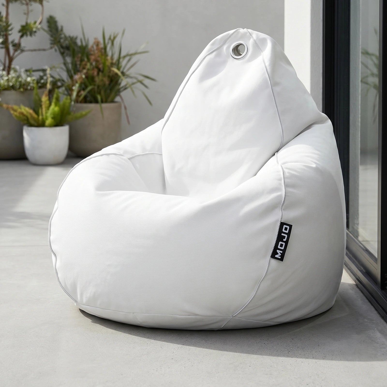 Mojo 33cm White Outdoor Bean Bag Cover