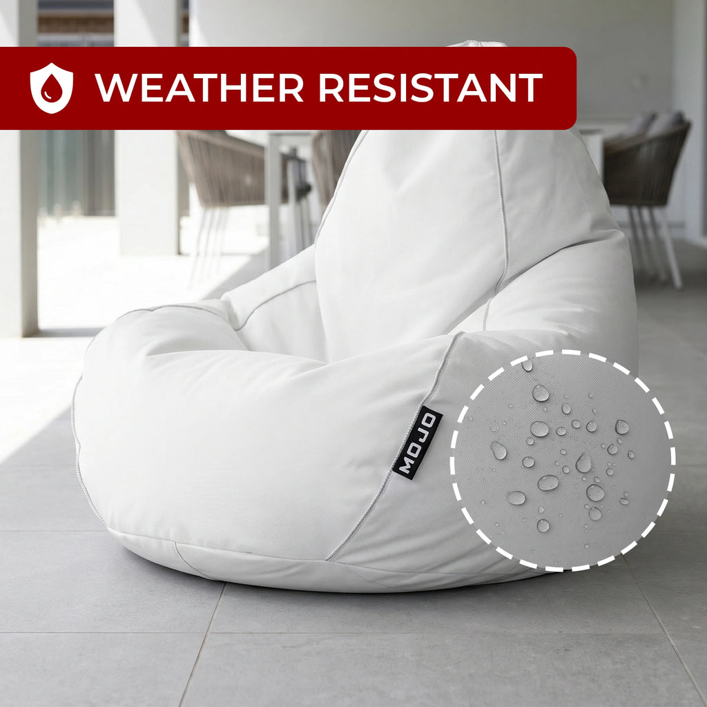 Mojo 33cm White Outdoor Bean Bag Cover