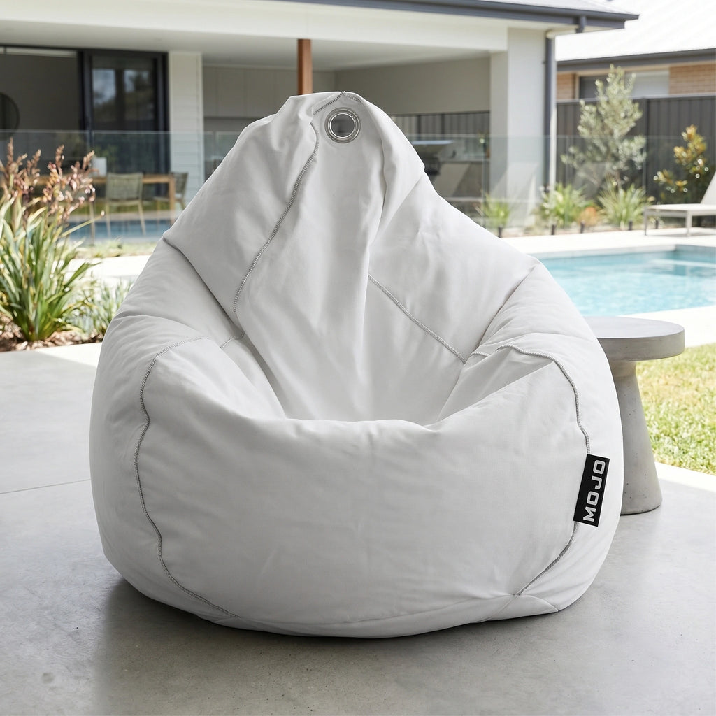 Mojo 33cm White Outdoor Bean Bag Cover