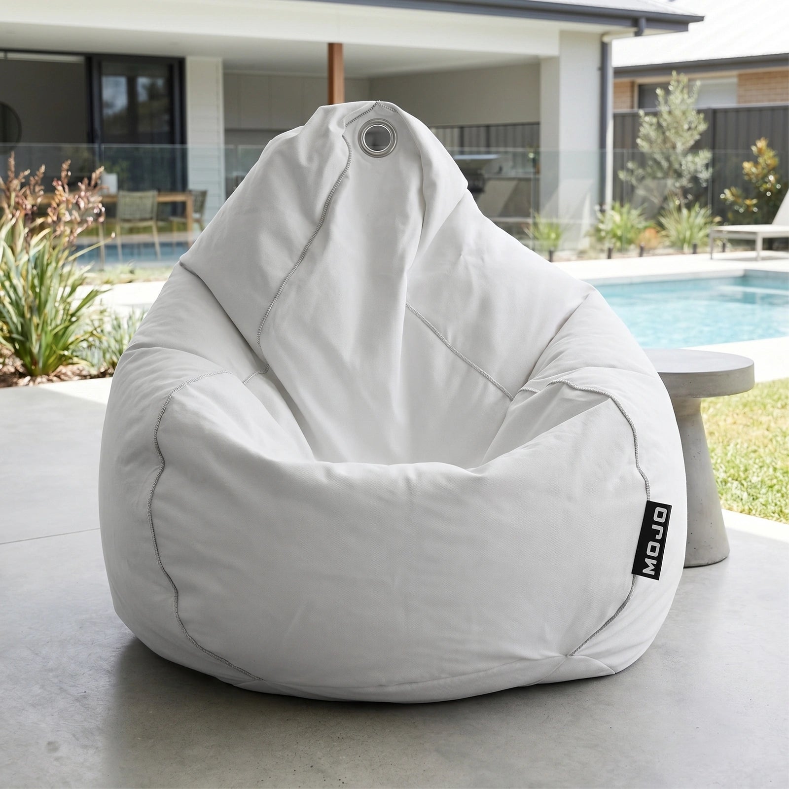 Mojo 33cm White Outdoor Bean Bag Cover
