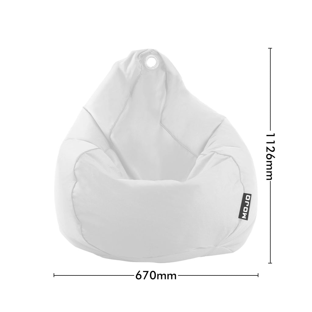 Mojo 33cm White Outdoor Bean Bag Cover