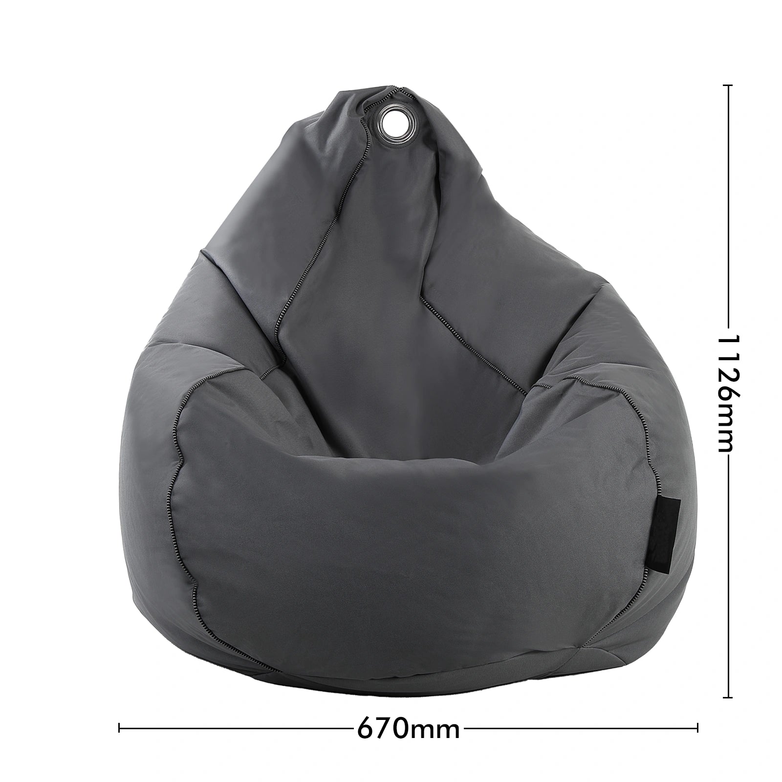 Mojo 33cm Charcoal Outdoor Bean Bag Cover