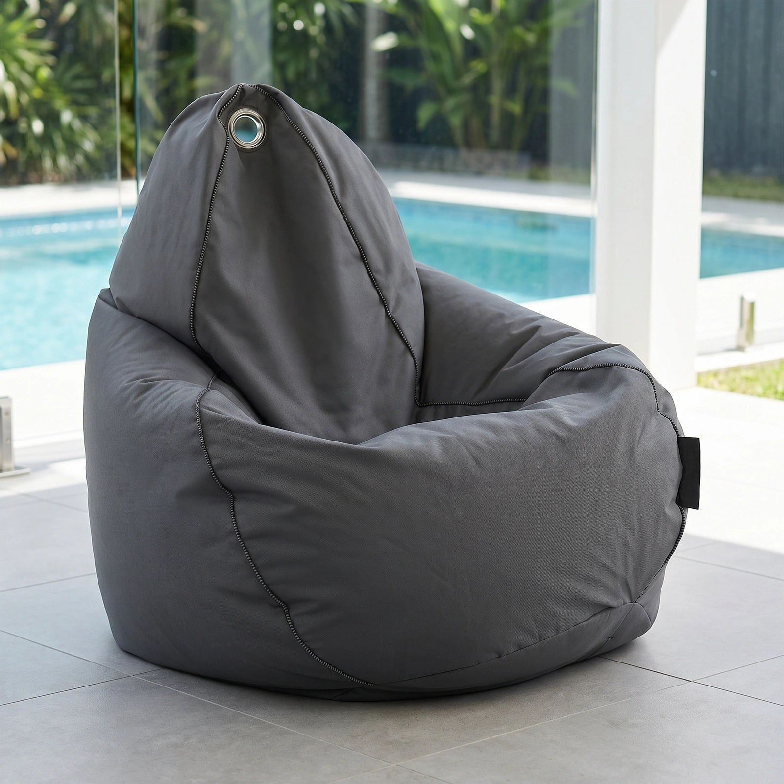 Mojo 33cm Charcoal Outdoor Bean Bag Cover