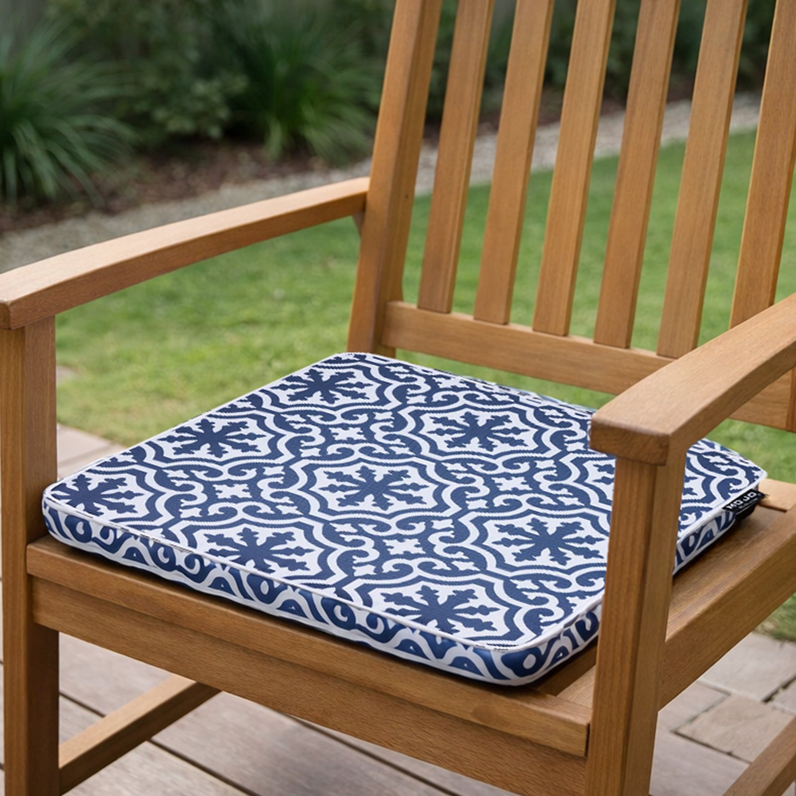 Mojo 42cm Blue & White Marrakesh Square Cushion