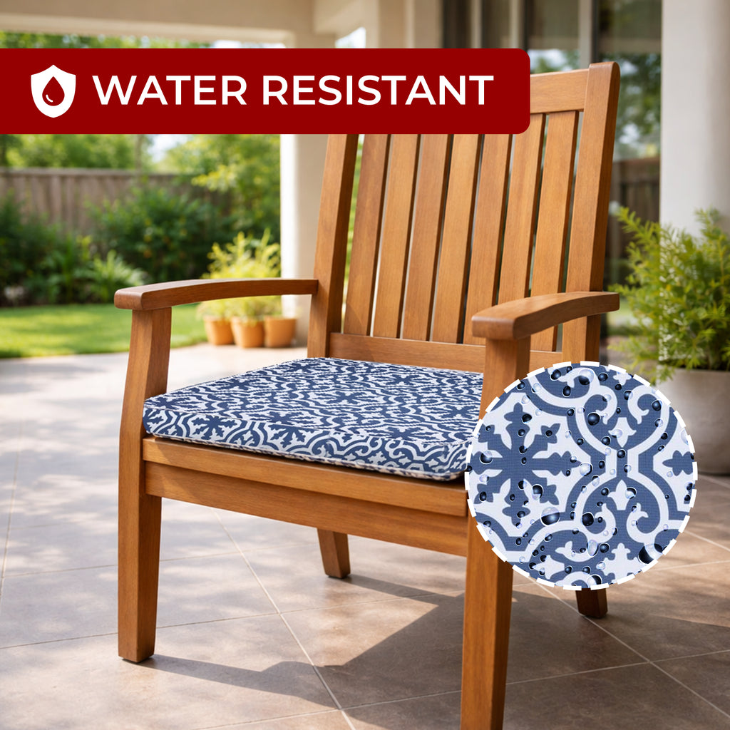 Mojo 42cm Blue & White Marrakesh Square Cushion