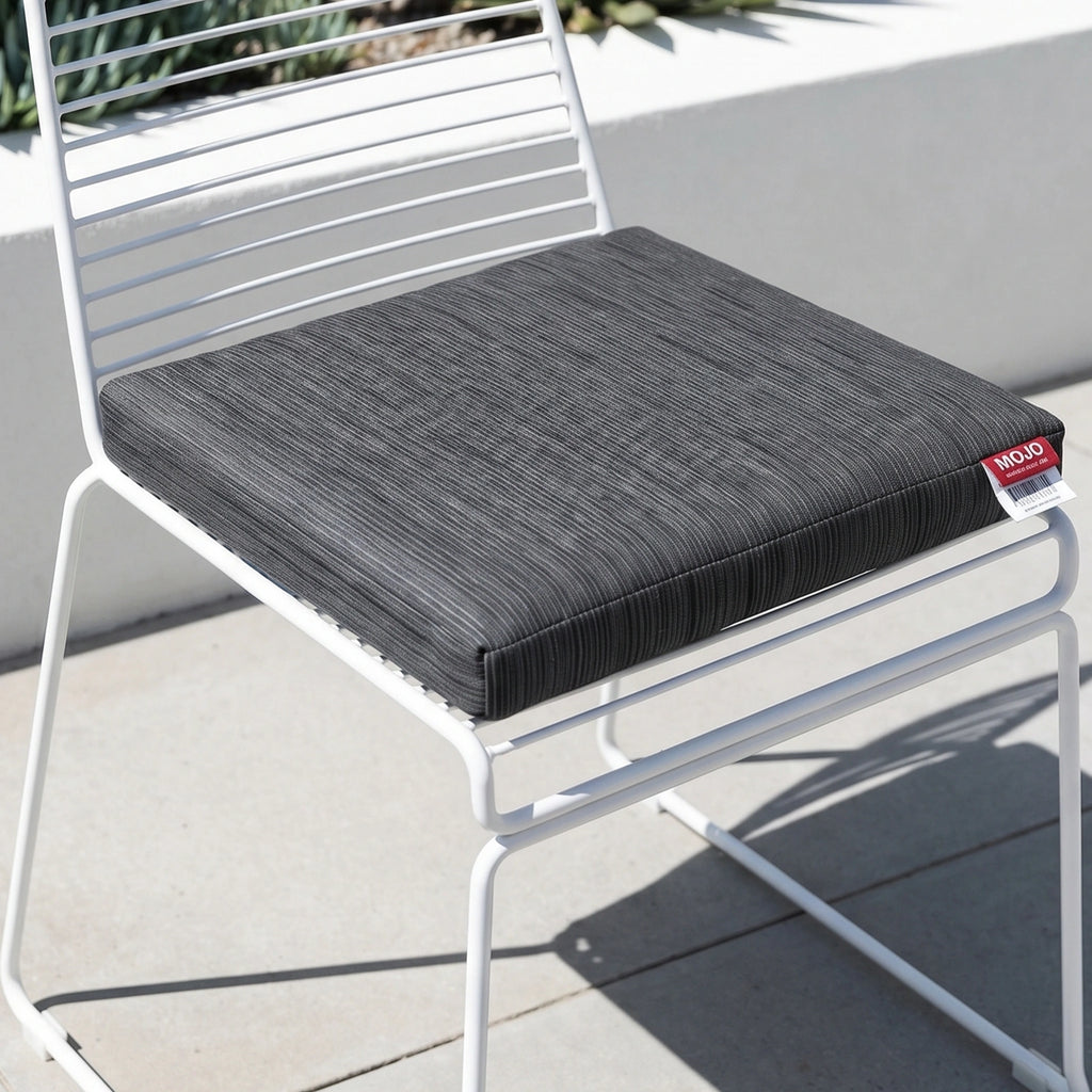 Mojo 42cm Charcoal Weathertex Square Outdoor Cushion