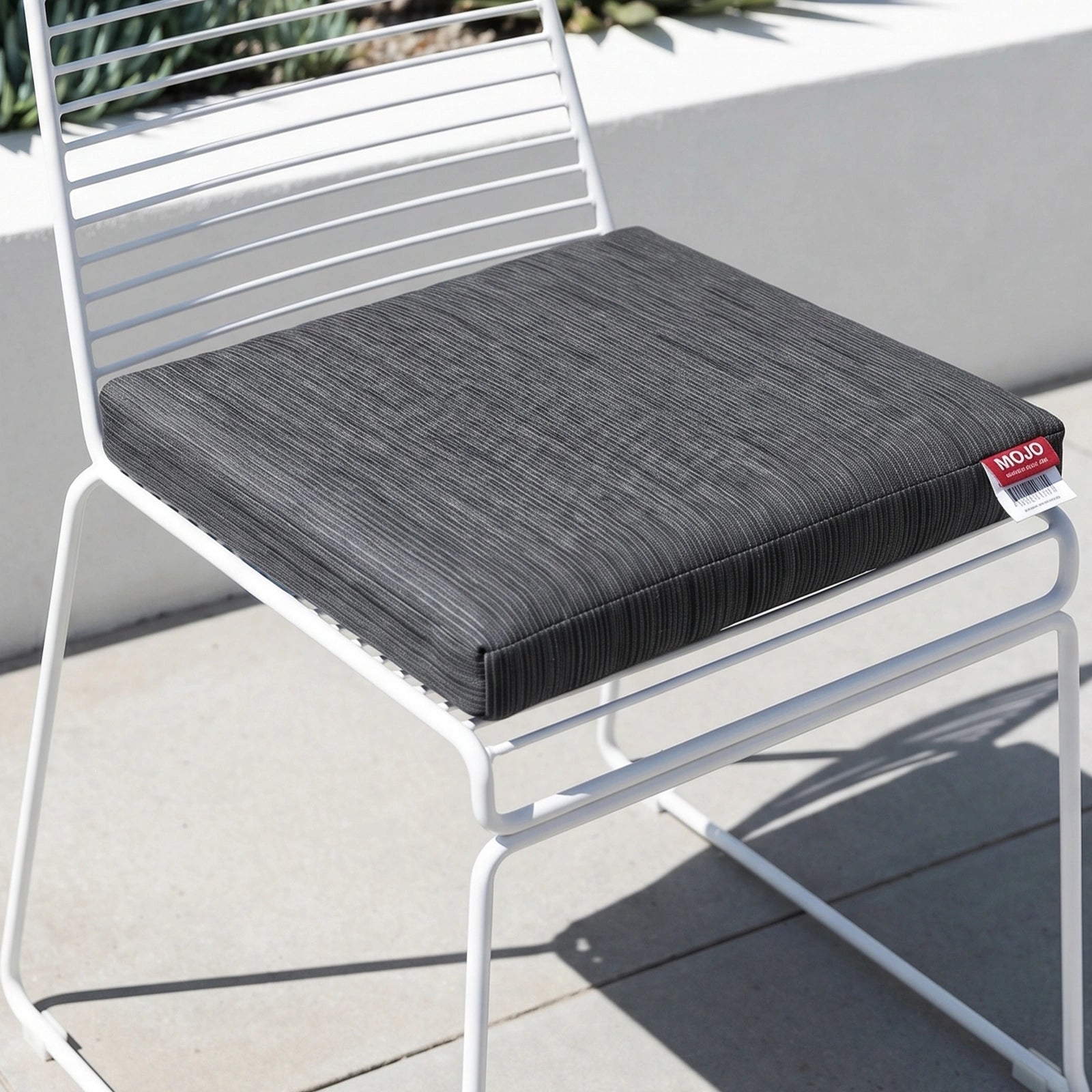Mojo 42cm Charcoal Weathertex Square Outdoor Cushion