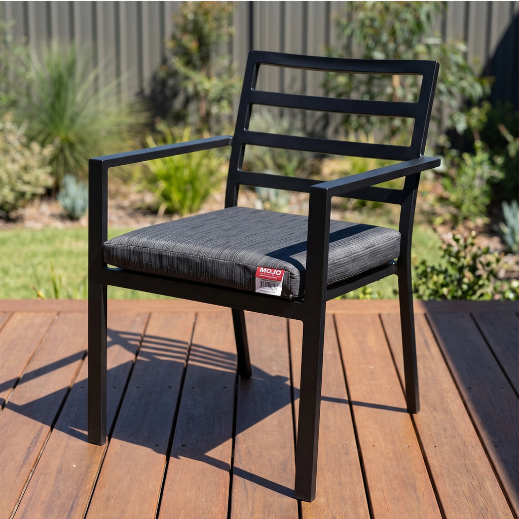 Mojo 42cm Charcoal Weathertex Square Outdoor Cushion