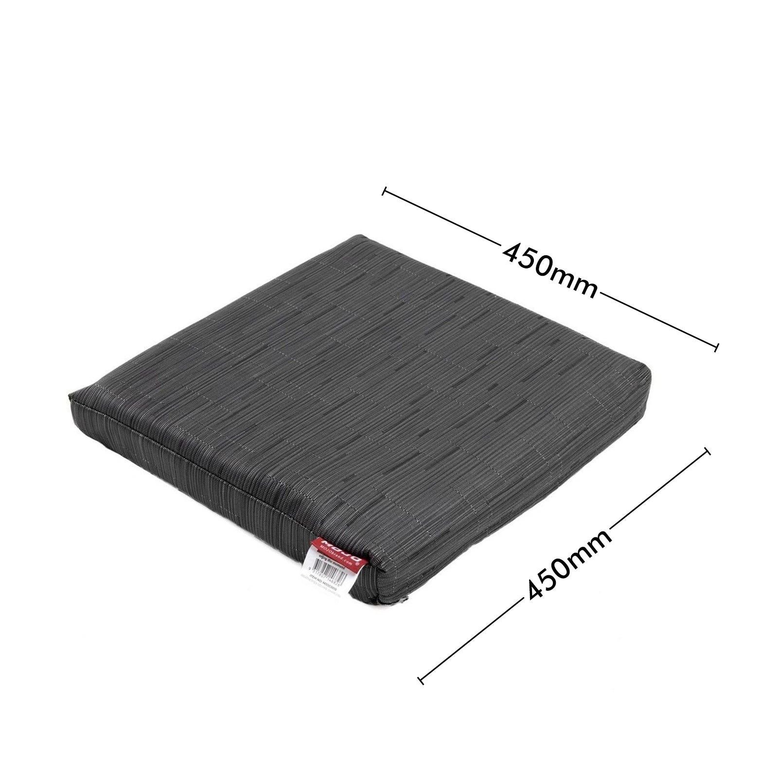 Mojo 42cm Charcoal Weathertex Square Outdoor Cushion