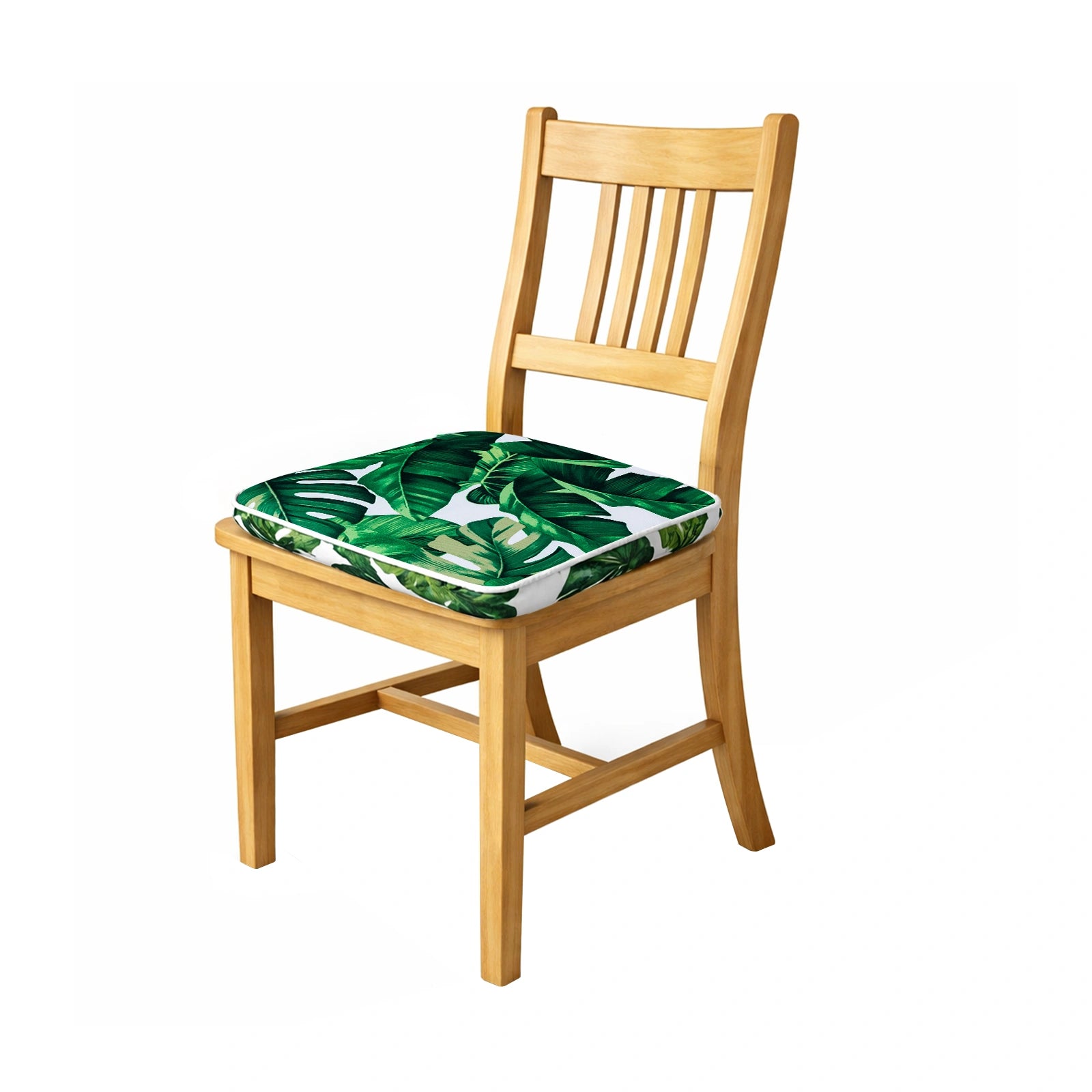 Mojo 42cm Green & White Foliage Design Outdoor Square Cushion