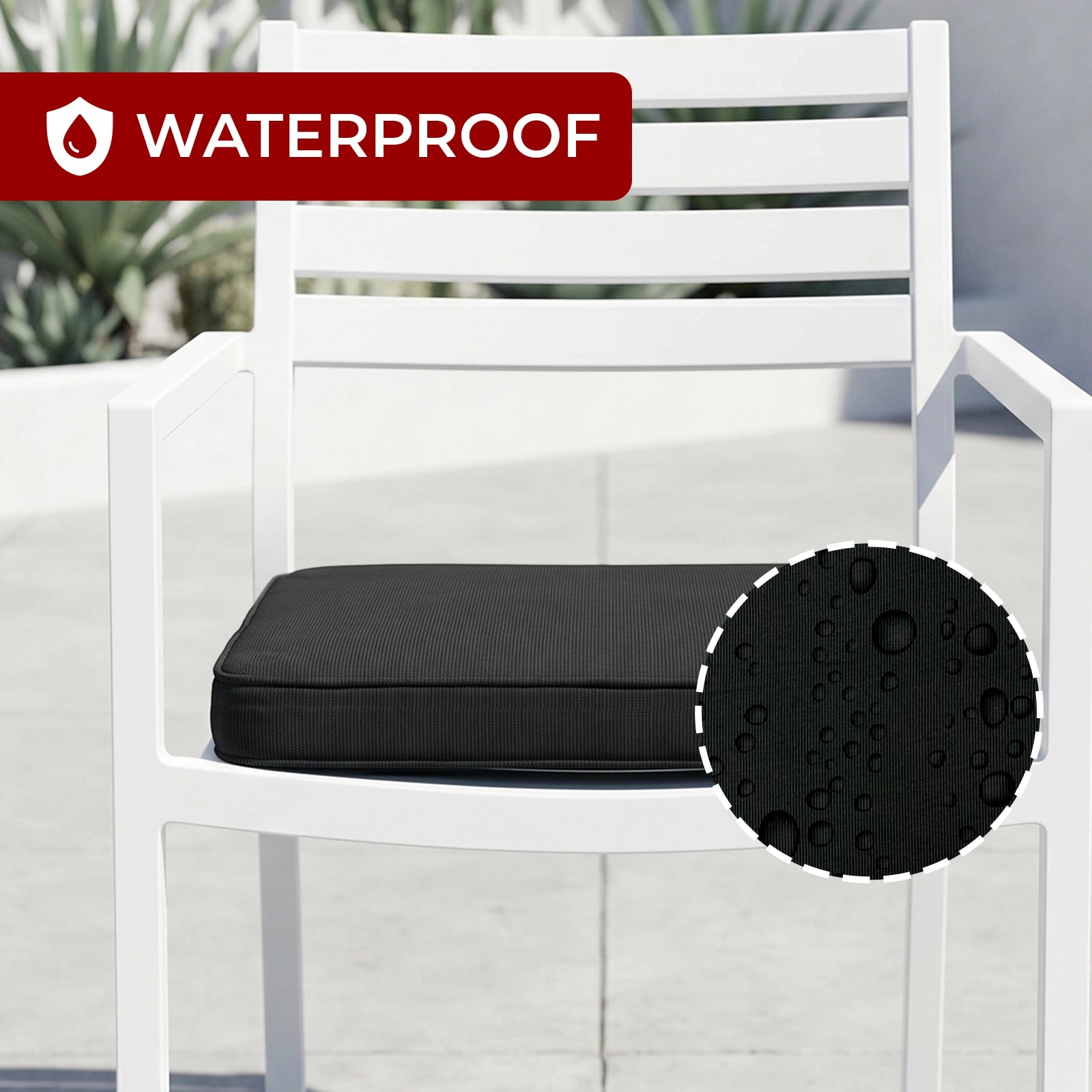 Mojo 42cm Grey Outdoor Square Cushion